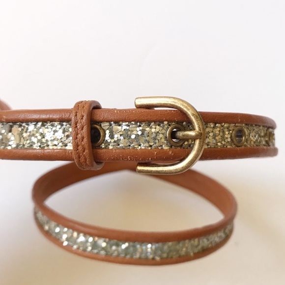 J.Crew Glitter Leather Belt - Picture 2 of 4